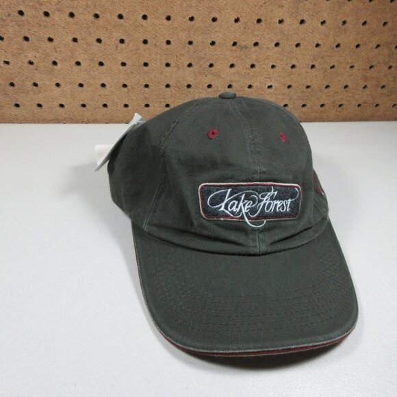 K-Products mens dark gray Lake Forest strapback hat USA NWT - Picture 1 of 6
